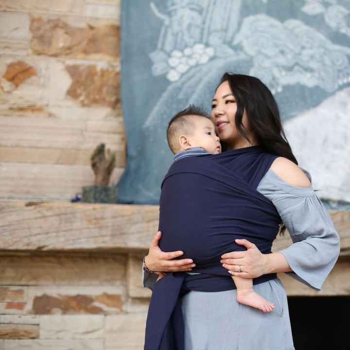 Boba-Boba Newborn Stretchy Wrap - Navy - Cloth and Carry