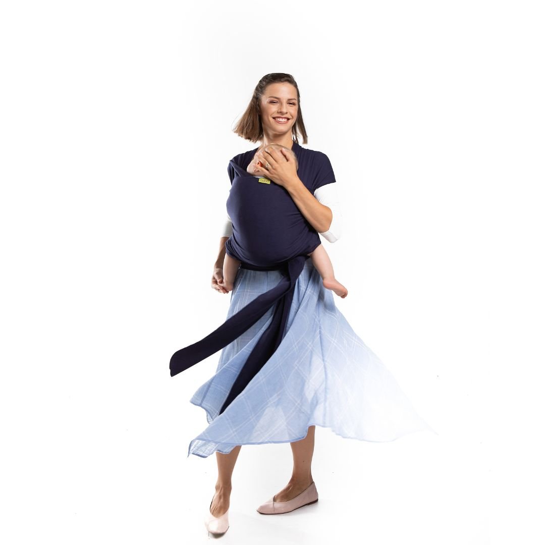 Boba-Boba Newborn Stretchy Wrap - Navy - Cloth and Carry
