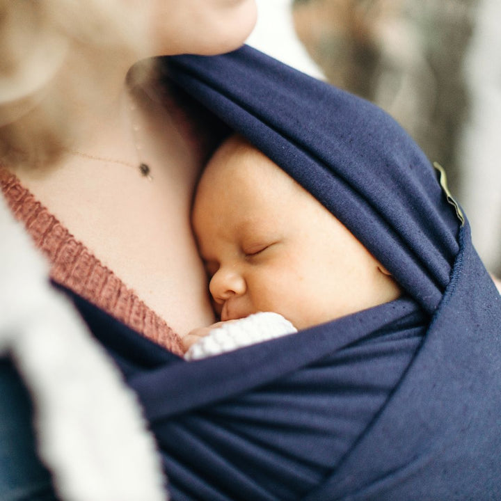 Boba-Boba Newborn Stretchy Wrap - Navy - Cloth and Carry