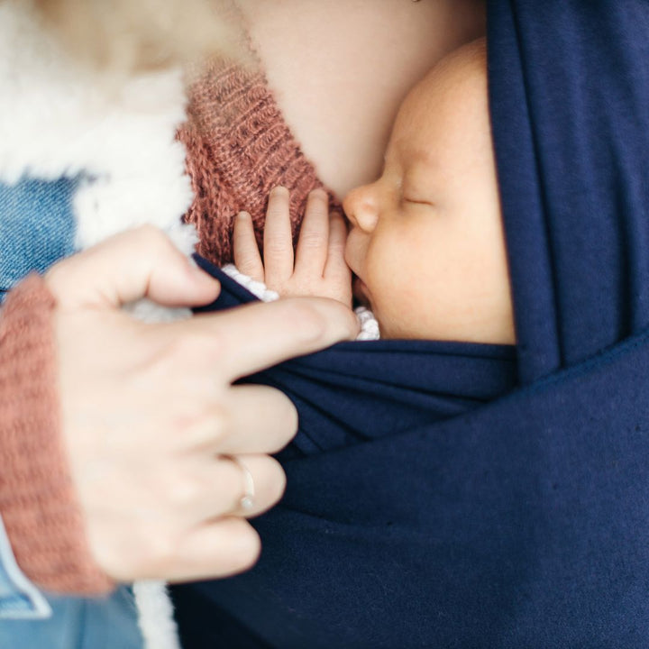 Boba-Boba Newborn Stretchy Wrap - Navy - Cloth and Carry