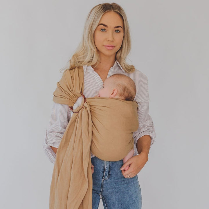 Chekoh-Chekoh Linen Ring Sling - Camel *PRE-ORDER* - Cloth and Carry