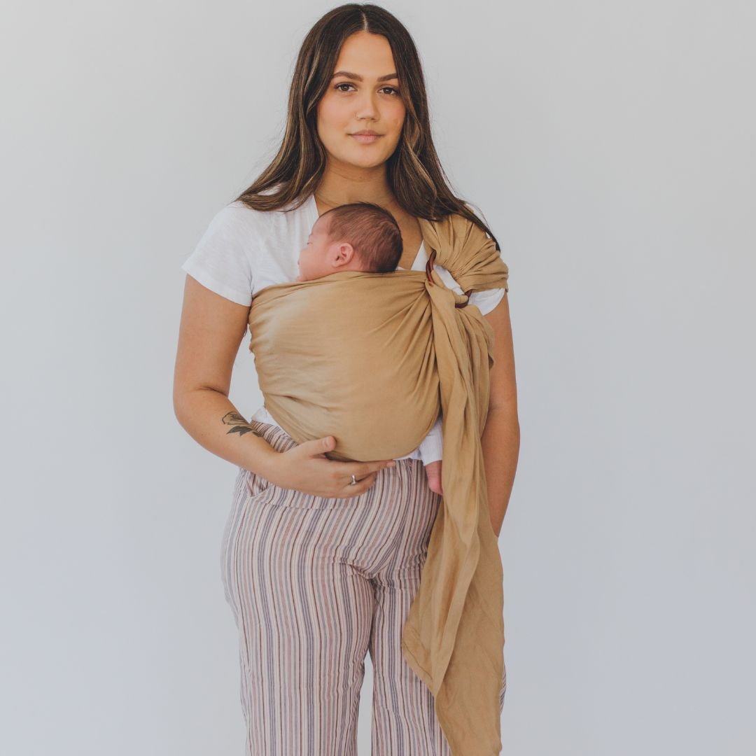 Chekoh-Chekoh Linen Ring Sling - Camel *PRE-ORDER* - Cloth and Carry