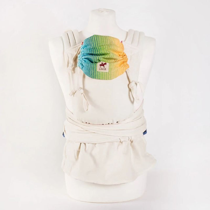 Girasol-Girasol MySol Half Buckle Carrier - Rainbow Dreamer *PRE-ORDER* - Cloth and Carry