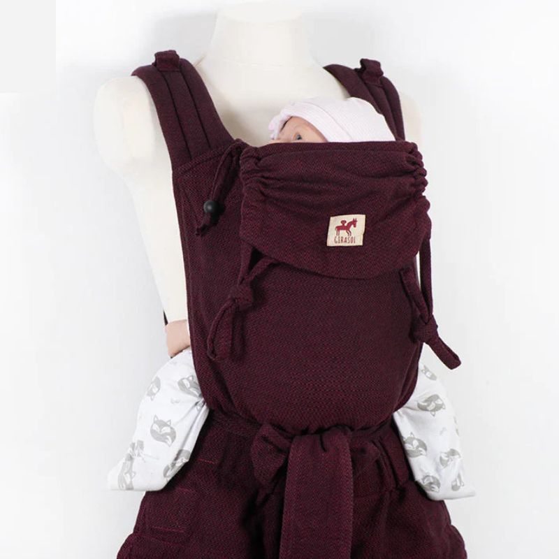Girasol-Girasol MySol Half Buckle Carrier - Wild Berry *PRE-ORDER* - Cloth and Carry