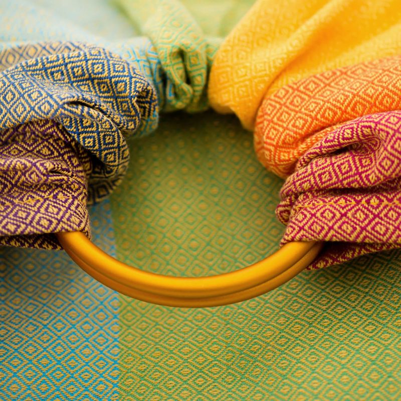 Girasol-Girasol Ring Sling - Gold Rainbow - Cloth and Carry