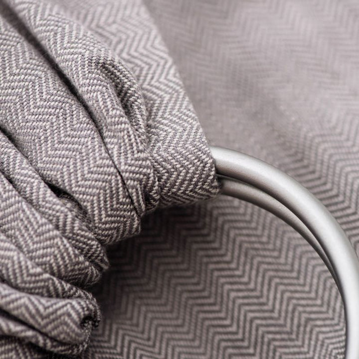 Girasol-Girasol Ring Sling - Grey Herringbone - Cloth and Carry