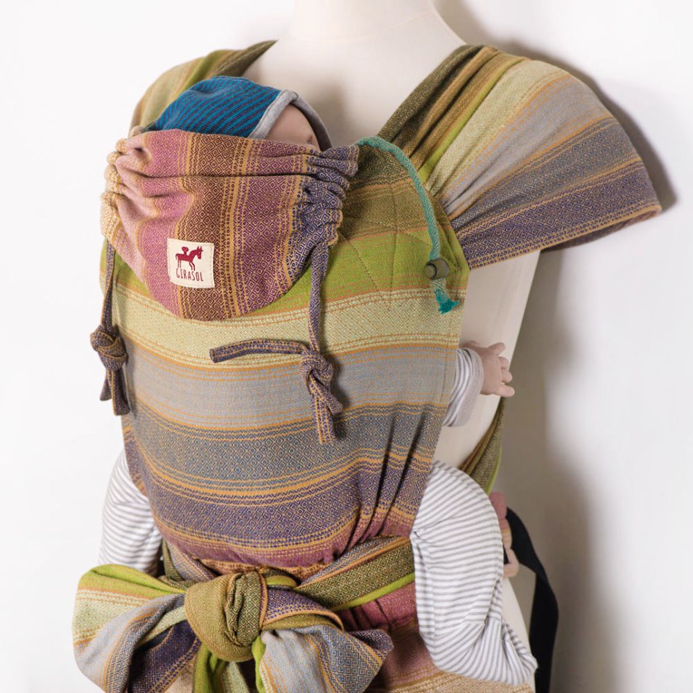 Girasol-Girasol WrapMySol Half Buckle Carrier - Rayos d'Oro - Cloth and Carry