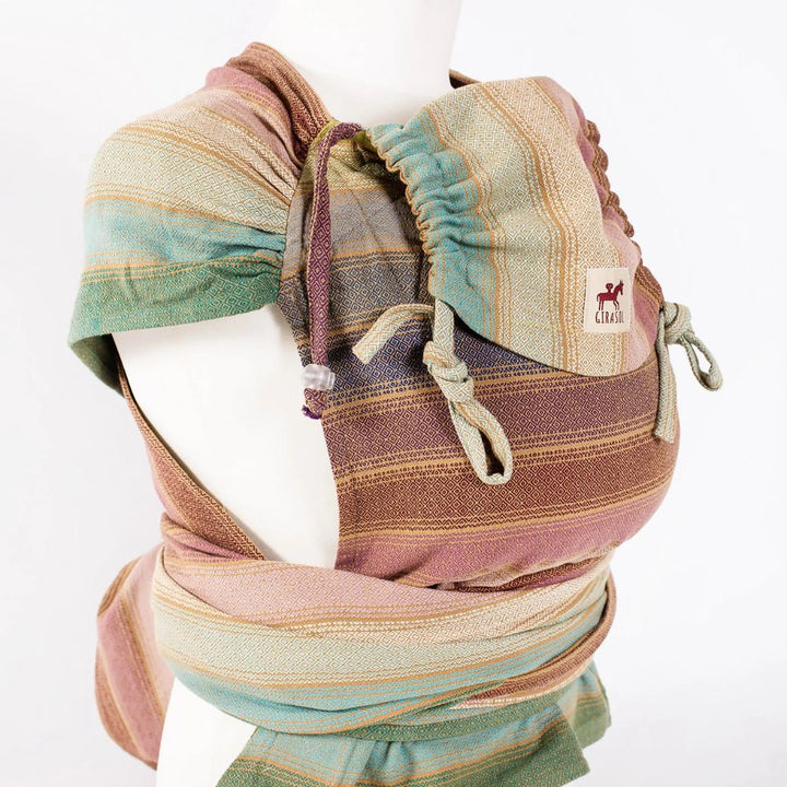 Girasol-Girasol WrapMySol Half Buckle Carrier - Rayos d'Oro - Cloth and Carry