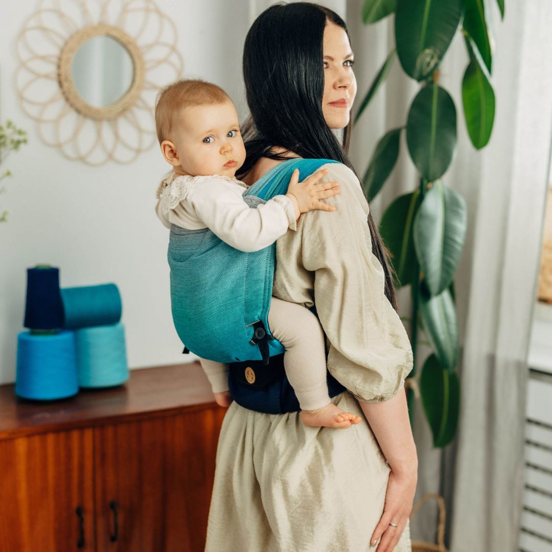 LennyLamb-LennyHybrid Half Buckle Baby Carrier - Airglow (100% Cotton) - Cloth and Carry