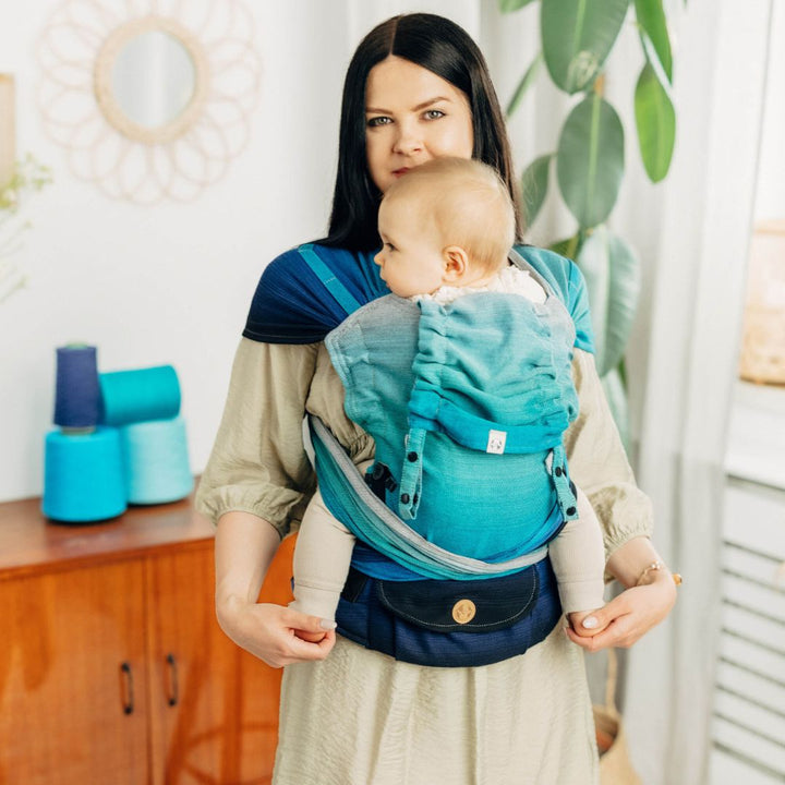 LennyLamb-LennyHybrid Half Buckle Baby Carrier - Airglow (100% Cotton) - Cloth and Carry