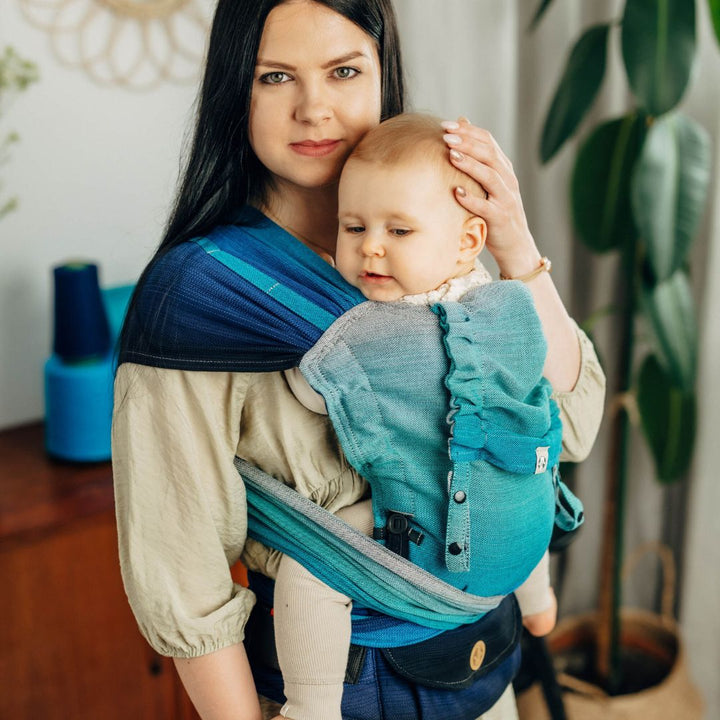 LennyLamb-LennyHybrid Half Buckle Baby Carrier - Airglow (100% Cotton) - Cloth and Carry