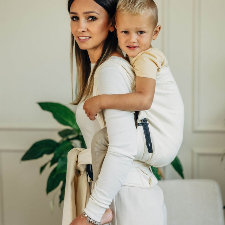 LennyLamb-LennyHybrid Half Buckle Toddler / Preschool Carrier - Luce (100% Cotton) - Cloth and Carry