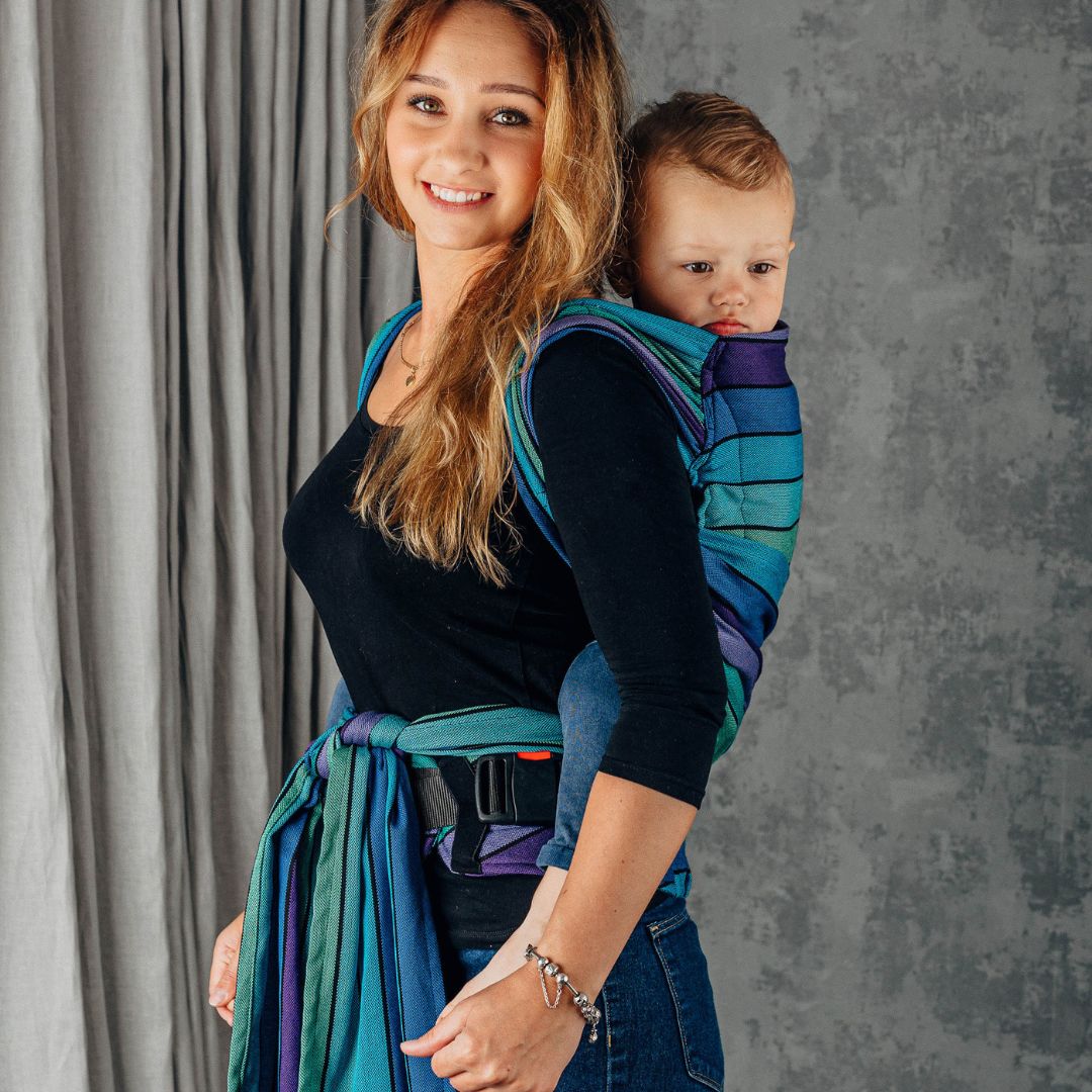 LennyLamb-BABY CARRIER HIRE: LennyHybrid Half Buckle Toddler / Preschool Carrier - Cloth and Carry