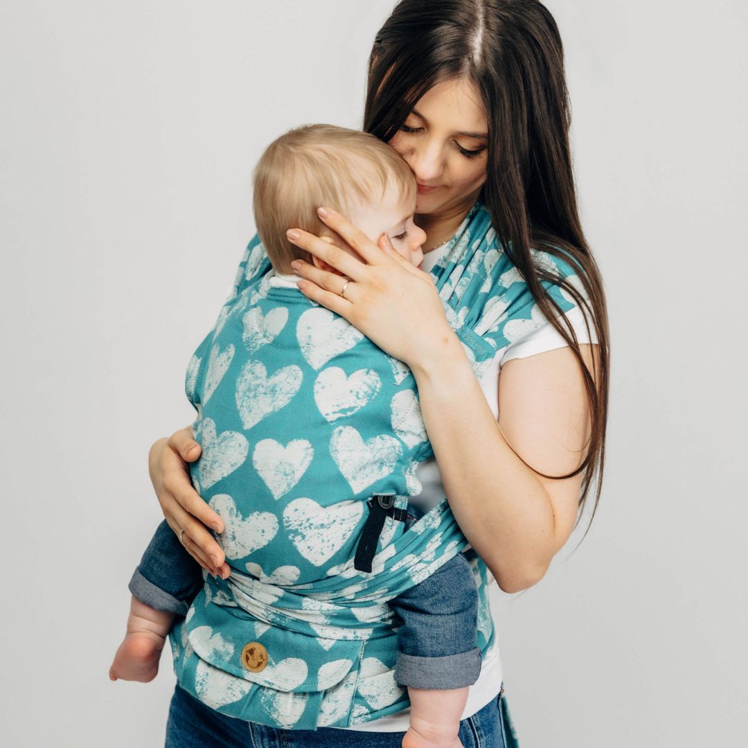 LennyLamb-LennyHybrid Half Buckle Baby Carrier - Lovka Petite Boundless (100% Cotton) - Cloth and Carry