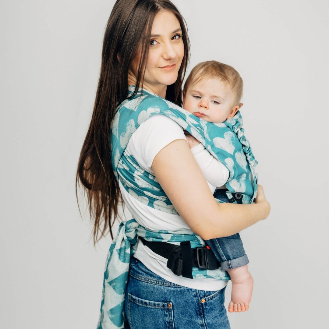 LennyLamb-LennyHybrid Half Buckle Baby Carrier - Lovka Petite Boundless (100% Cotton) - Cloth and Carry