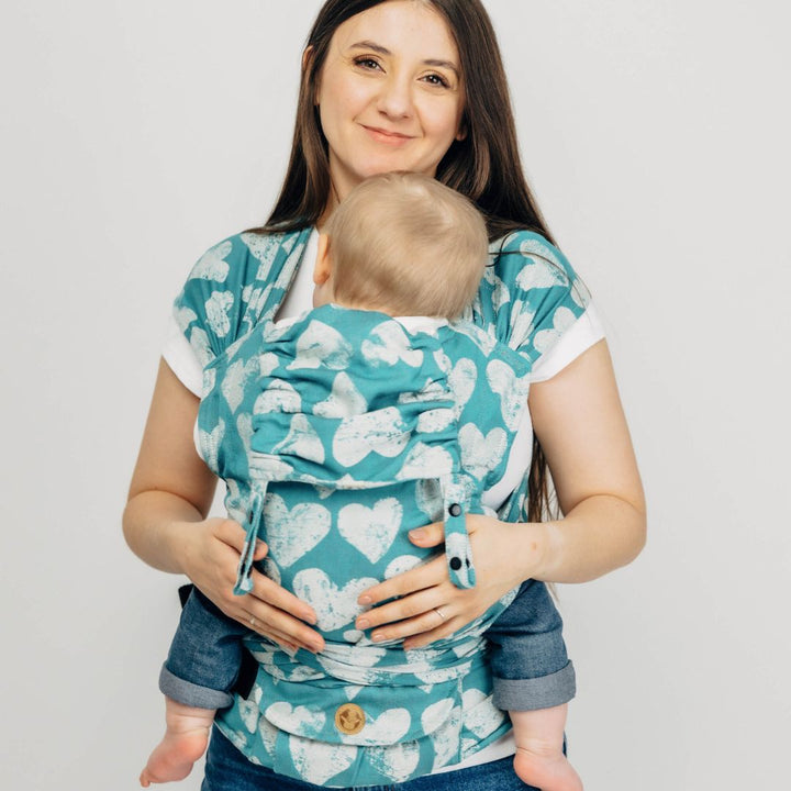 LennyLamb-LennyHybrid Half Buckle Baby Carrier - Lovka Petite Boundless (100% Cotton) - Cloth and Carry