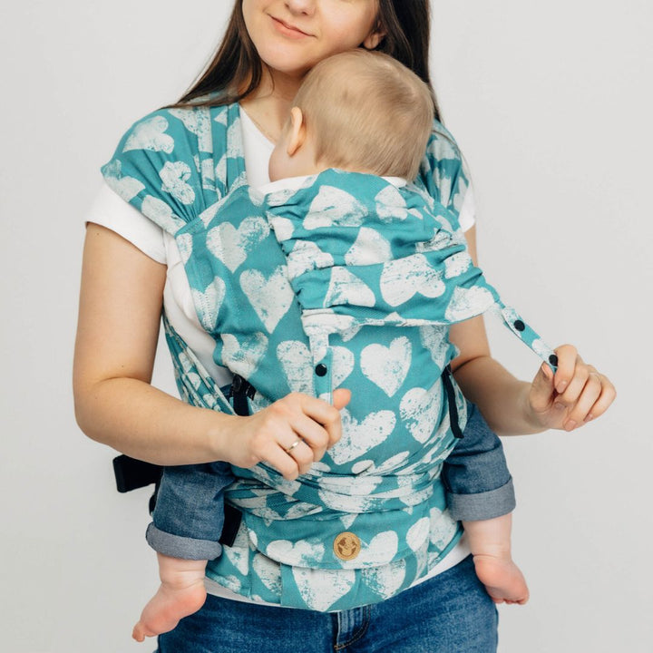 LennyLamb-LennyHybrid Half Buckle Baby Carrier - Lovka Petite Boundless (100% Cotton) - Cloth and Carry