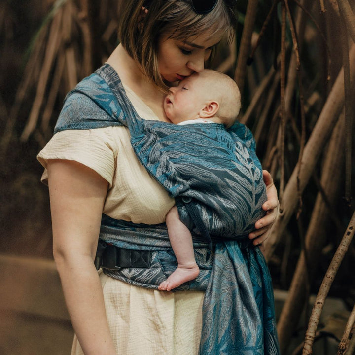 LennyLamb-LennyHybrid Half Buckle Baby Carrier - Rainforest Nocturnal (Cotton/Tencel) *PRE-ORDER* - Cloth and Carry