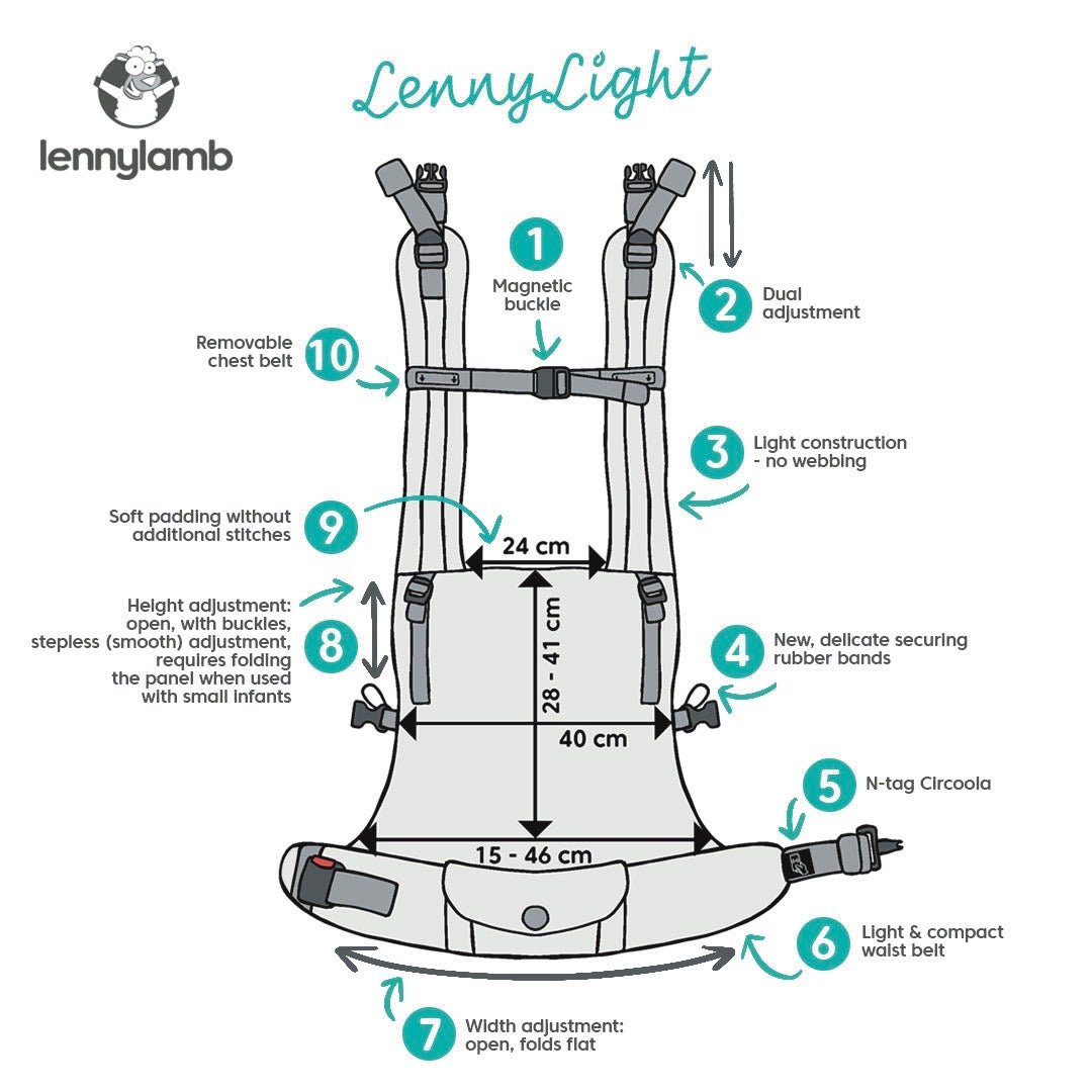 LennyLamb-LennyLight Baby Carrier - Marzipan (Linen Blend) - Cloth and Carry