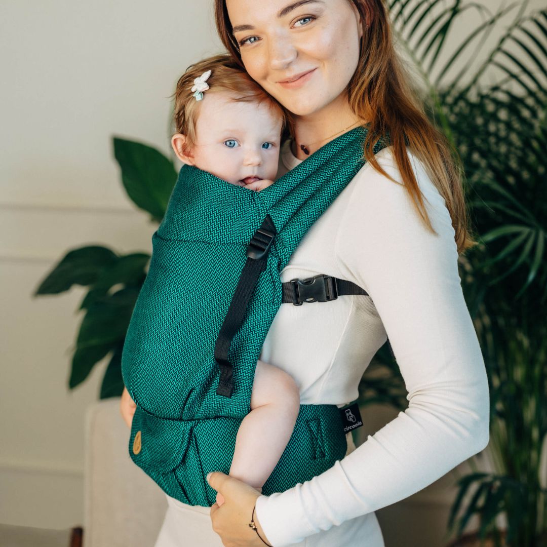 LennyLamb-LennyLight Baby Carrier - Emerald (100% Cotton) - Cloth and Carry