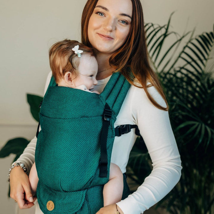 LennyLamb-LennyLight Baby Carrier - Emerald (100% Cotton) - Cloth and Carry