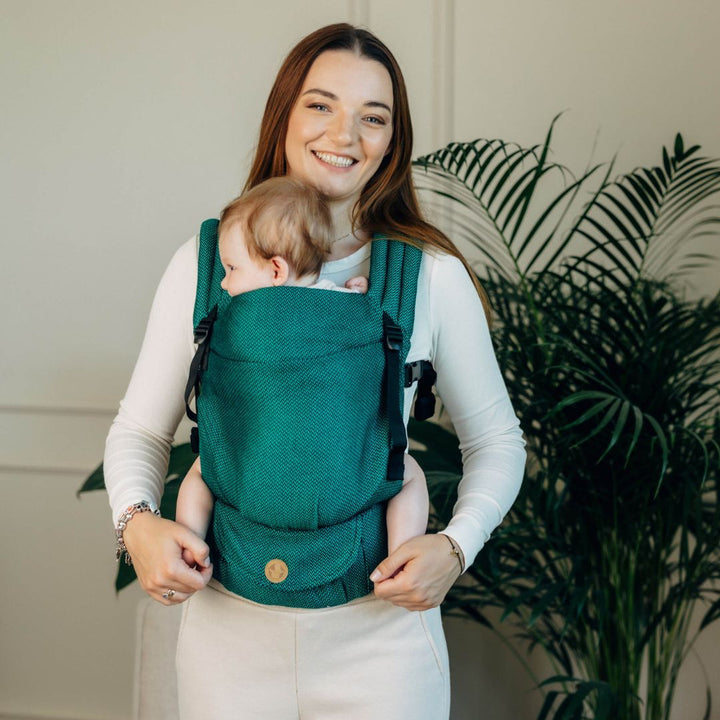 LennyLamb-LennyLight Baby Carrier - Emerald (100% Cotton) - Cloth and Carry