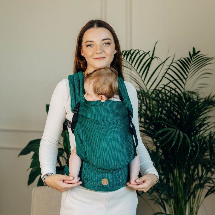 LennyLamb-LennyLight Baby Carrier - Emerald (100% Cotton) - Cloth and Carry
