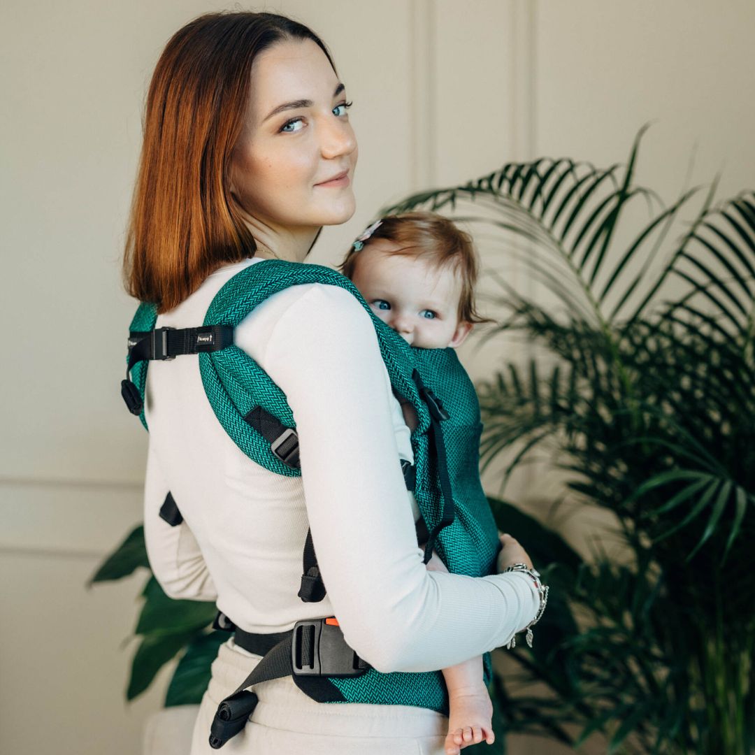 LennyLamb-LennyLight Baby Carrier - Emerald (100% Cotton) - Cloth and Carry