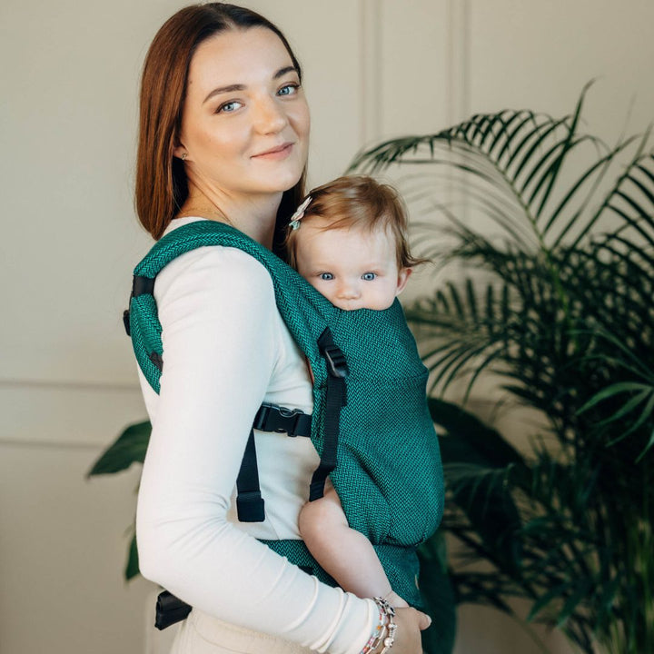 LennyLamb-LennyLight Baby Carrier - Emerald (100% Cotton) - Cloth and Carry