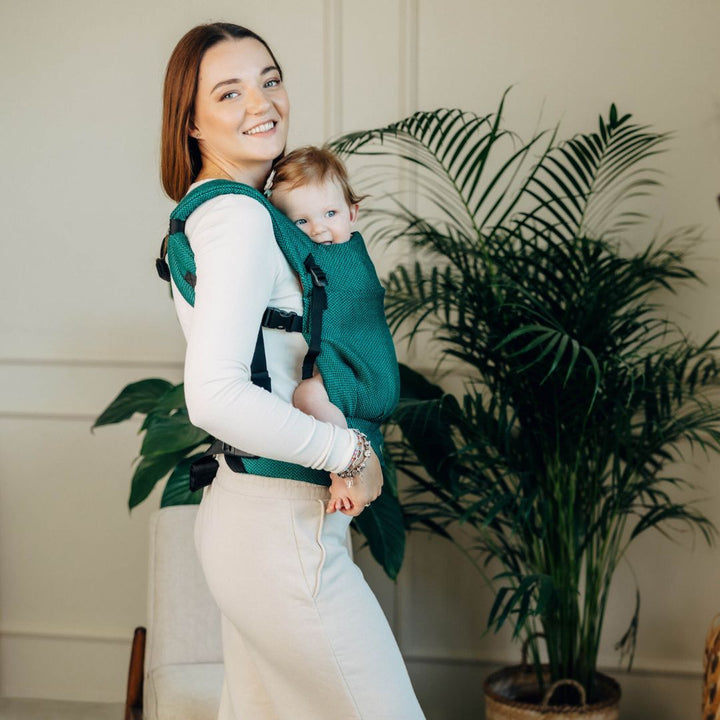 LennyLamb-LennyLight Baby Carrier - Emerald (100% Cotton) - Cloth and Carry