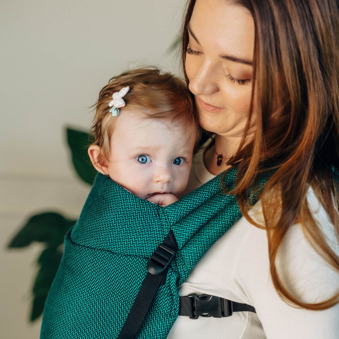 LennyLamb-LennyLight Baby Carrier - Emerald (100% Cotton) - Cloth and Carry