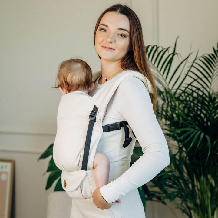 LennyLamb-LennyLight Baby Carrier - Little Herringbone Luce (100% Cotton) - Cloth and Carry