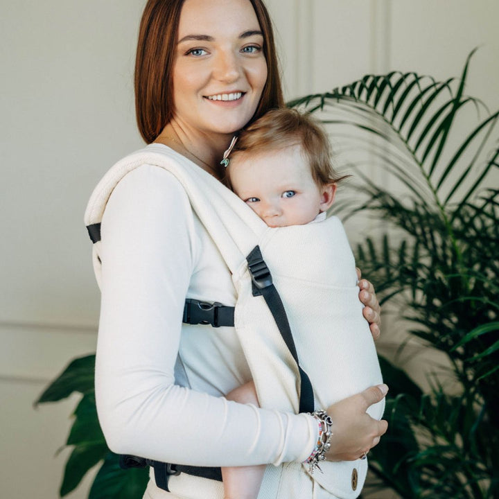 LennyLamb-LennyLight Baby Carrier - Little Herringbone Luce (100% Cotton) - Cloth and Carry