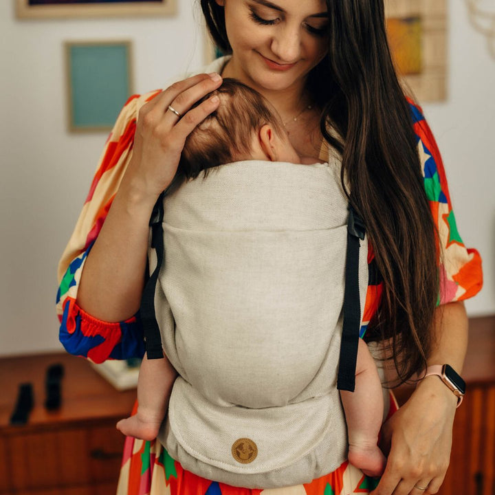 LennyLamb-LennyLight Baby Carrier - Marzipan (Linen Blend) - Cloth and Carry