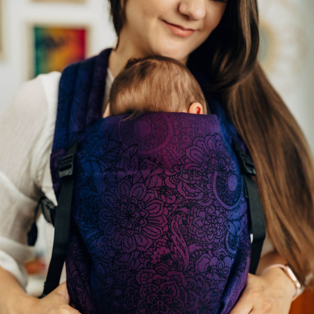 LennyLamb-LennyLight Baby Carrier - Wild Wine Bouquet (100% Cotton) - Cloth and Carry