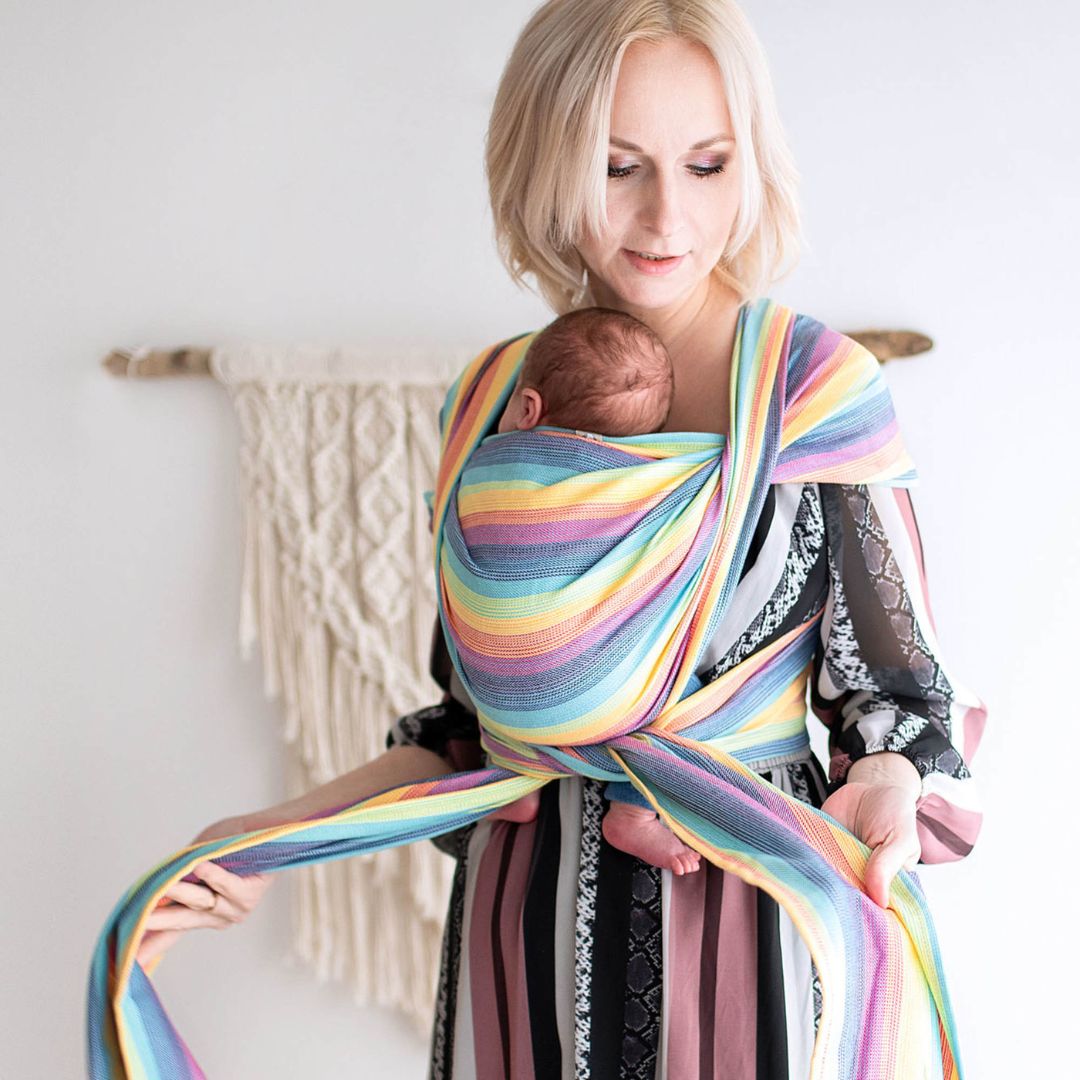 LennyLamb *Low Birth Weight* Woven Baby Wrap Luna Cloth and Carry