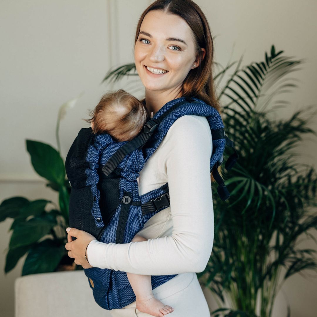 LennyLamb-LennyUpgrade Mesh "My First" Baby Carrier - Cobalt - Cloth and Carry