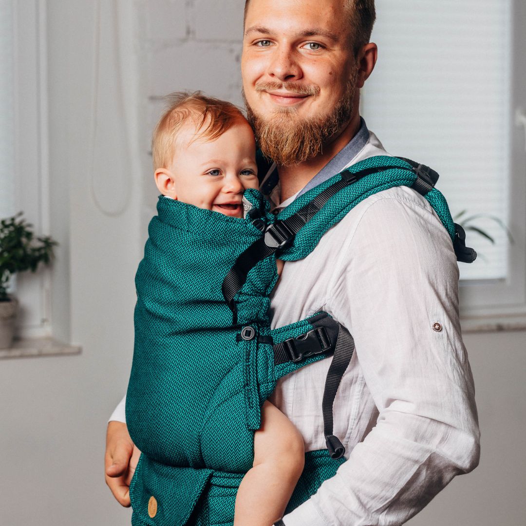 LennyLamb-LennyUpgrade "My First" Baby Carrier - Emerald - Cloth and Carry