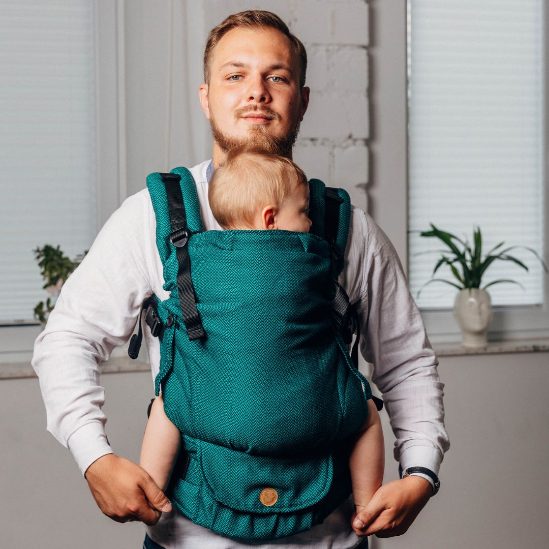 LennyLamb-LennyUpgrade "My First" Baby Carrier - Emerald - Cloth and Carry