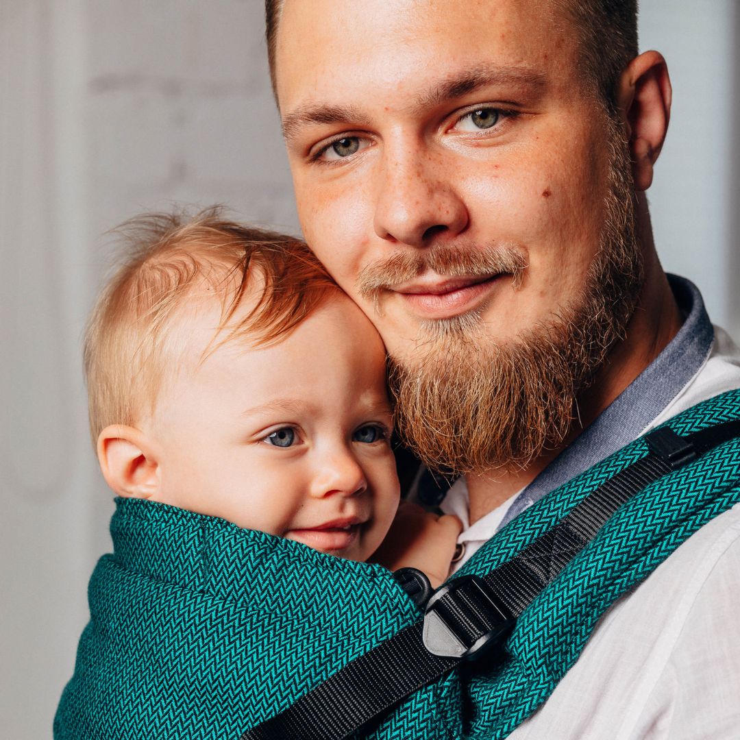 LennyLamb-LennyUpgrade "My First" Baby Carrier - Emerald - Cloth and Carry