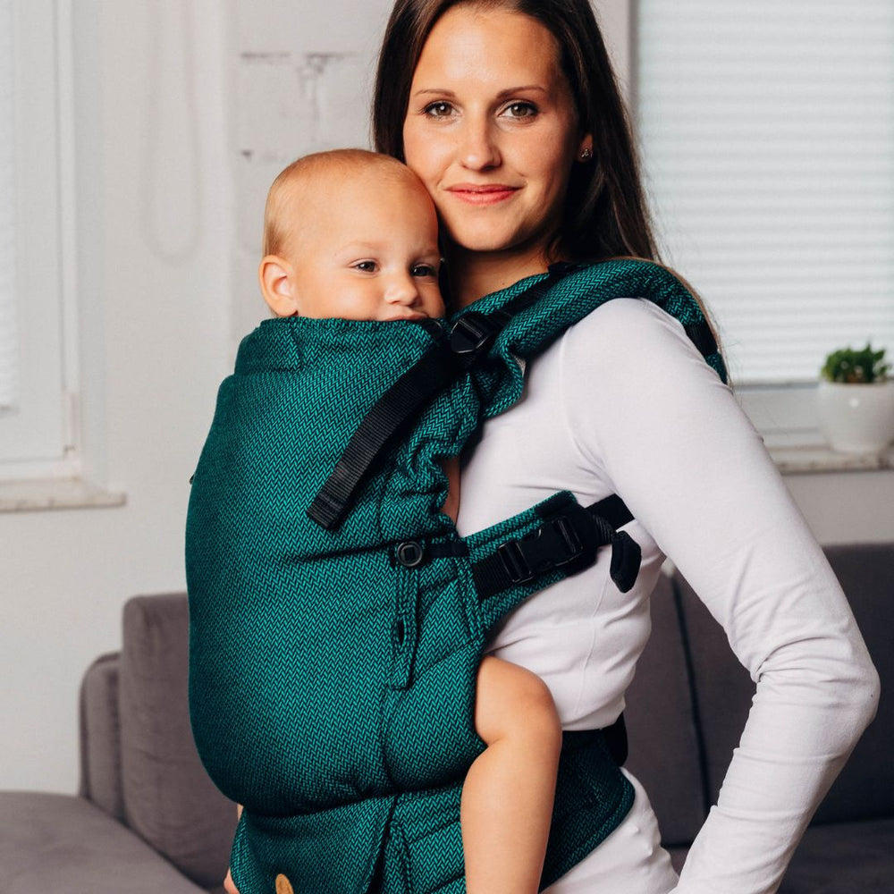 LennyLamb-LennyUpgrade "My First" Baby Carrier - Emerald - Cloth and Carry