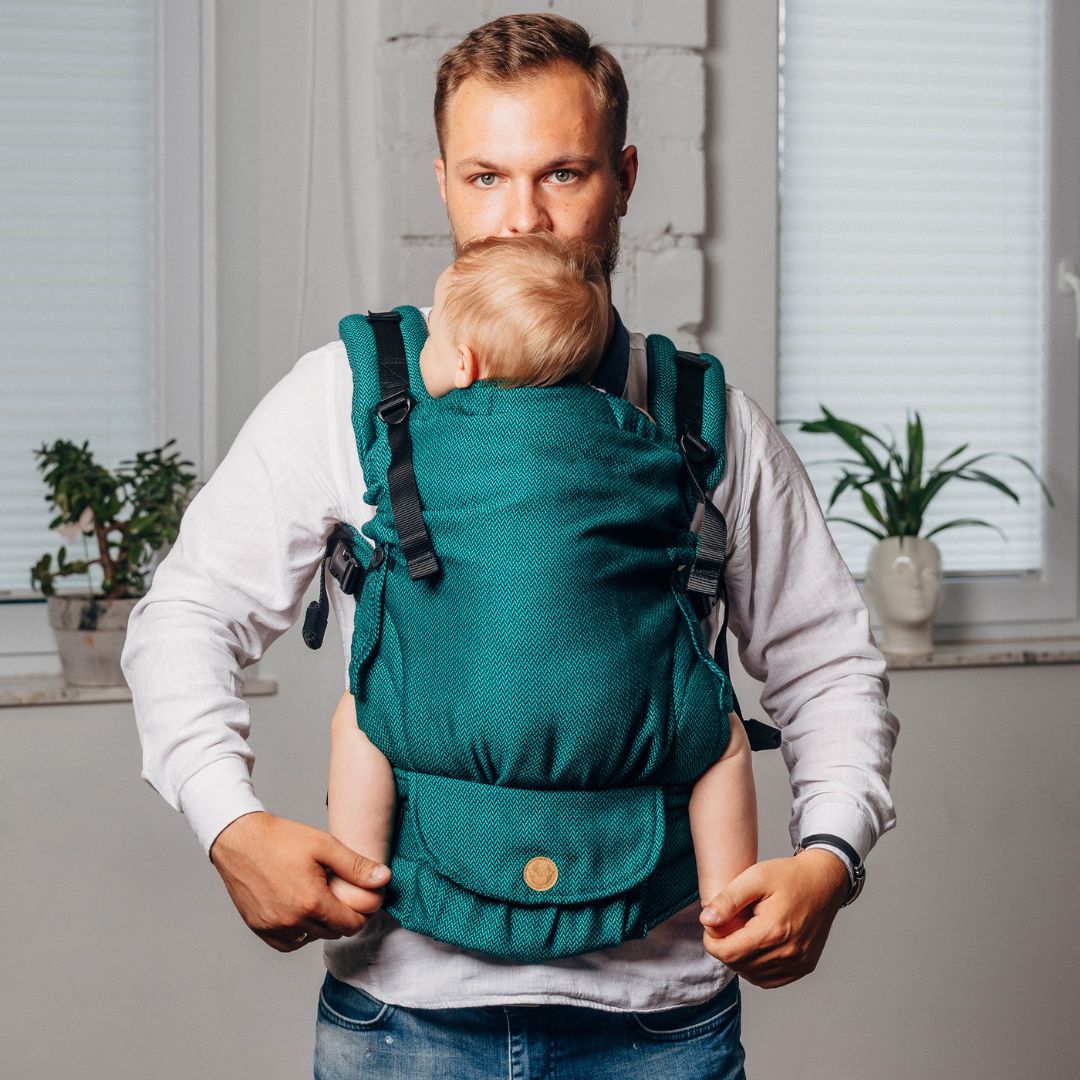 LennyLamb-LennyUpgrade "My First" Baby Carrier - Emerald - Cloth and Carry