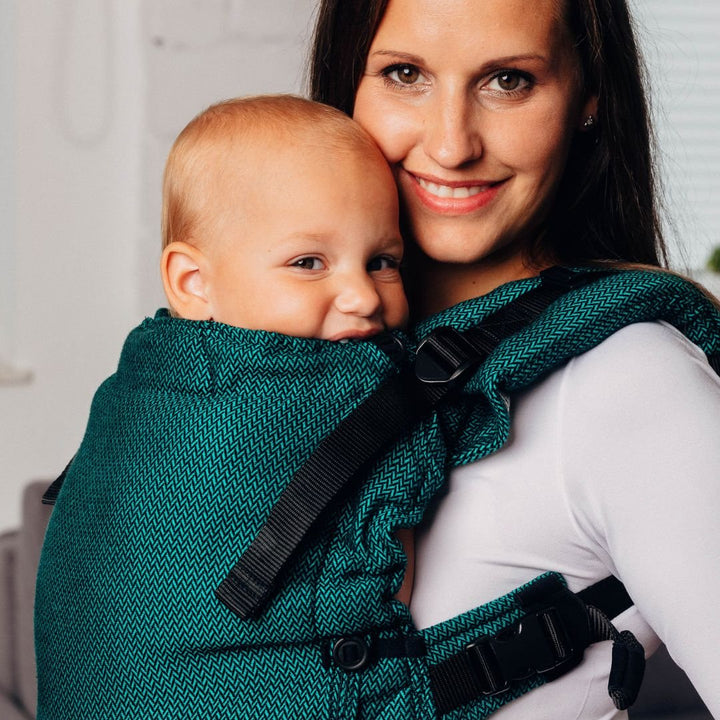 LennyLamb-LennyUpgrade "My First" Baby Carrier - Emerald - Cloth and Carry