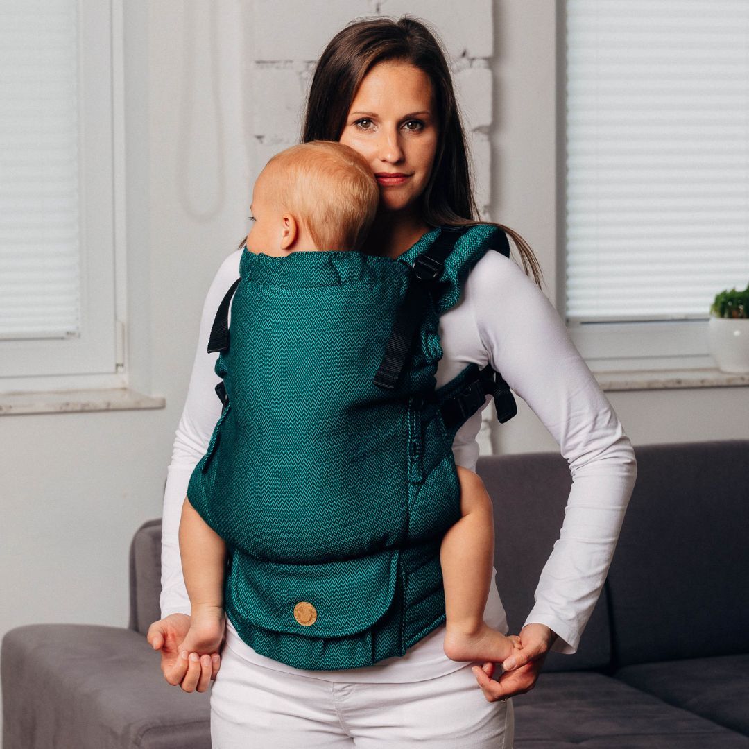 LennyLamb-LennyUpgrade "My First" Baby Carrier - Emerald - Cloth and Carry