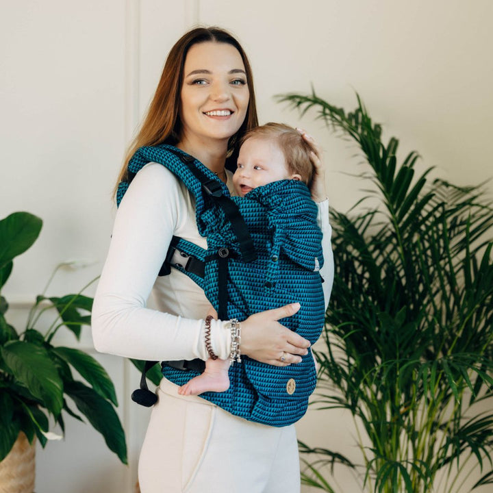 LennyLamb-LennyUpgrade "My First" Baby Carrier - Tanzanite - Cloth and Carry