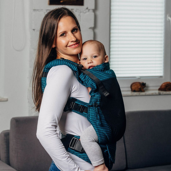 LennyLamb-LennyUpgrade Mesh "My First" Baby Carrier - Tanzanite - Cloth and Carry