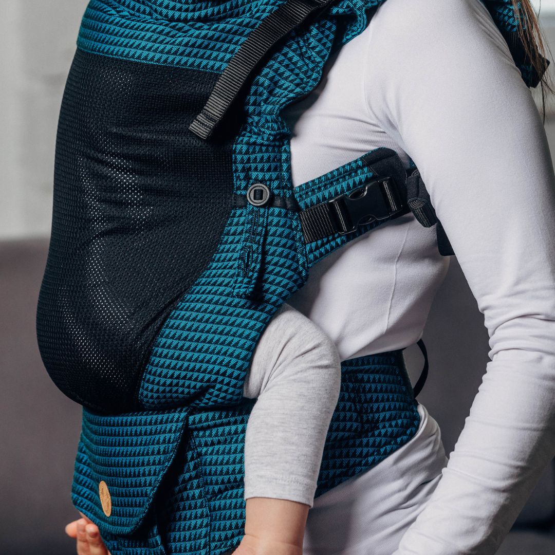 LennyLamb-LennyUpgrade Mesh "My First" Baby Carrier - Tanzanite - Cloth and Carry