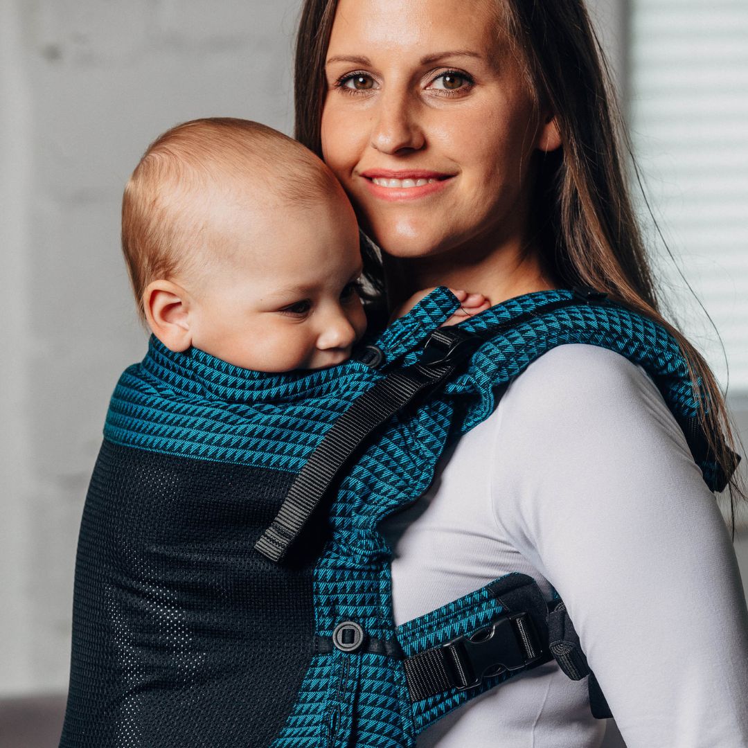 LennyLamb-LennyUpgrade Mesh "My First" Baby Carrier - Tanzanite - Cloth and Carry