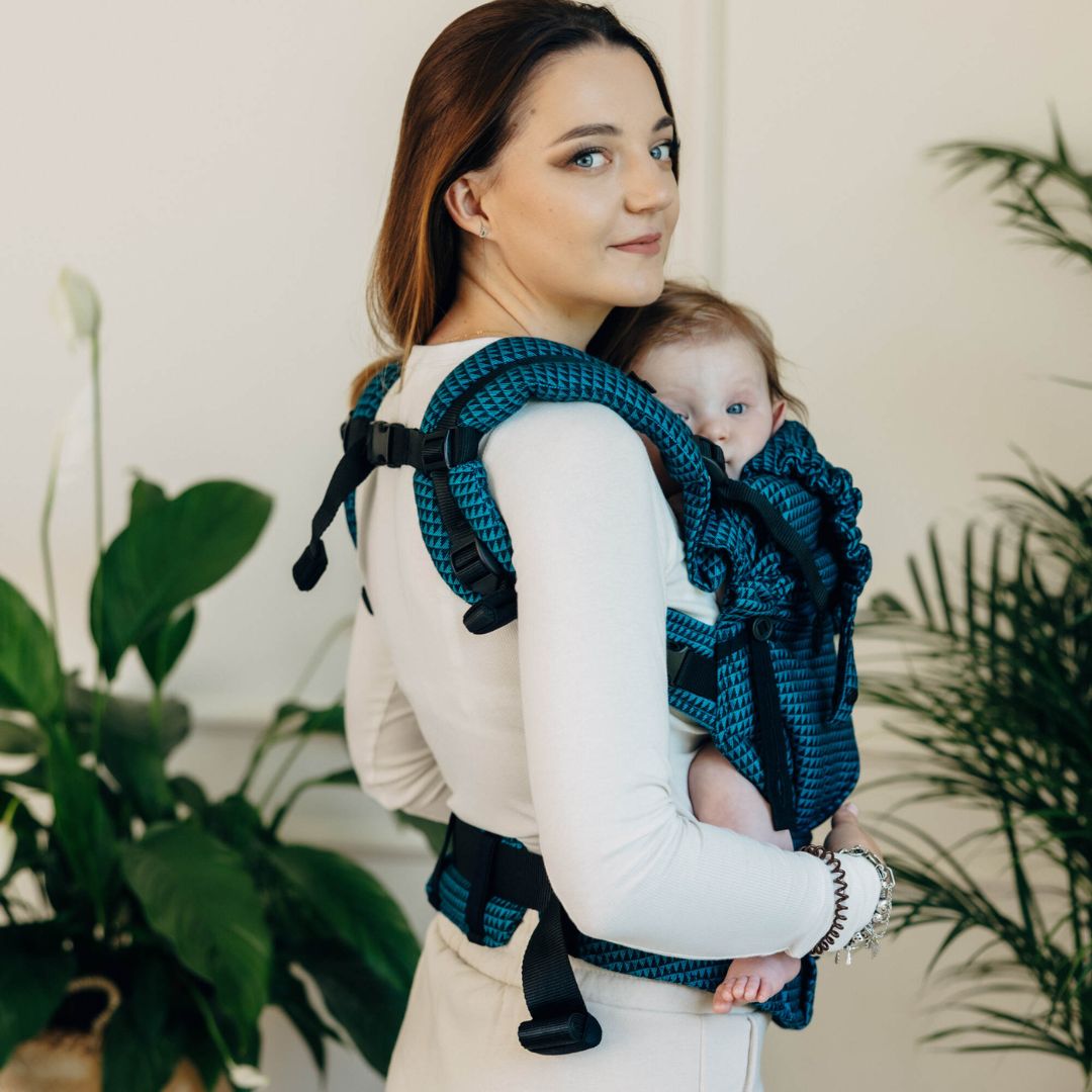 LennyLamb-LennyUpgrade "My First" Baby Carrier - Tanzanite - Cloth and Carry