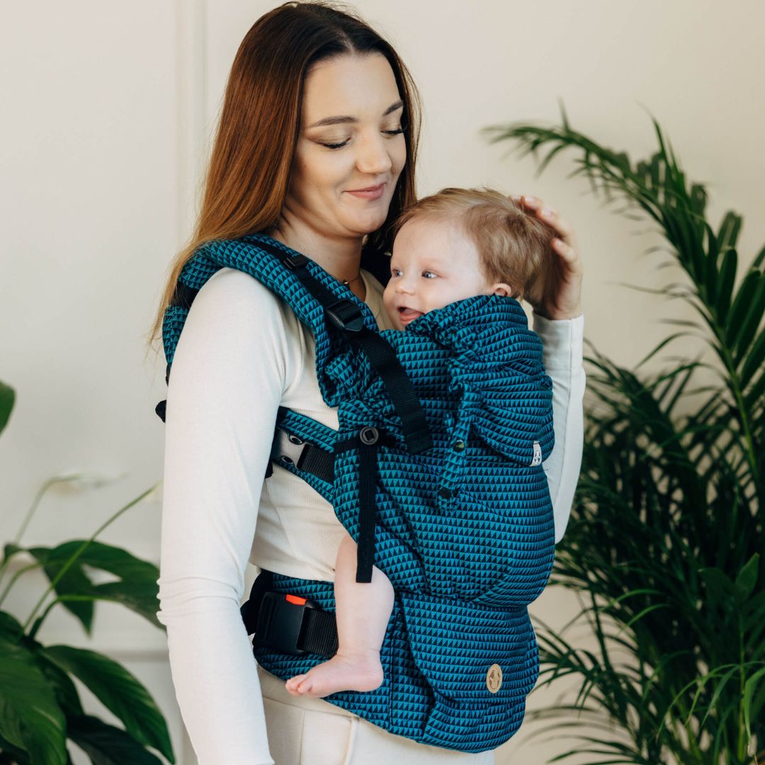 LennyLamb-LennyUpgrade "My First" Baby Carrier - Tanzanite - Cloth and Carry